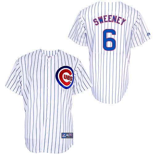 Ryan Sweeney #6 Youth Baseball Jersey-Chicago Cubs Authentic Home White Cool Base MLB Jersey